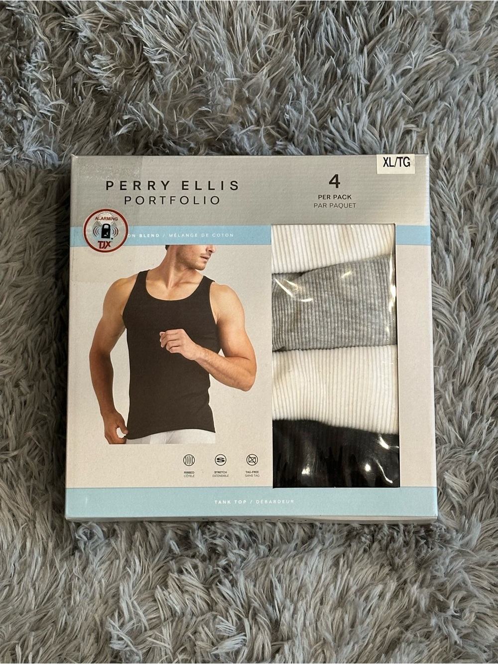 Men’s Perry Ellis 4 pack tank top